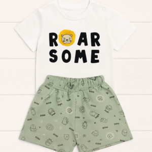 Conjunto Camiseta E Bermuda Estampa Bichos - Rollu