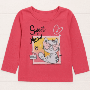 Blusa Manga Longa Estampa Gatinha - Elian